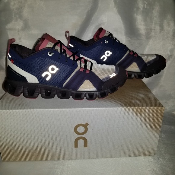 On Running Shoes - On Cloud X Shift Running Shoe Women 6.5 Ink Cherry Excellent Reflective 38.99123